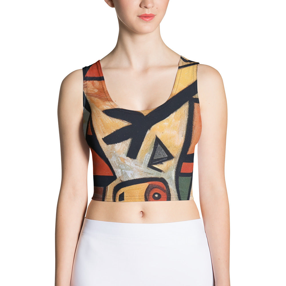 DMV 0376 Retro Art Crop Top