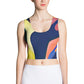 DMV 1467 Abstract Art Crop Top