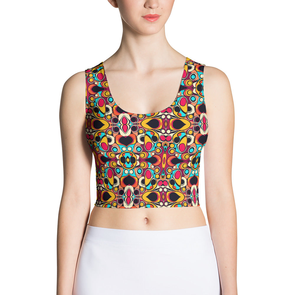 DMV 0571 Vintage Artsy Crop Top