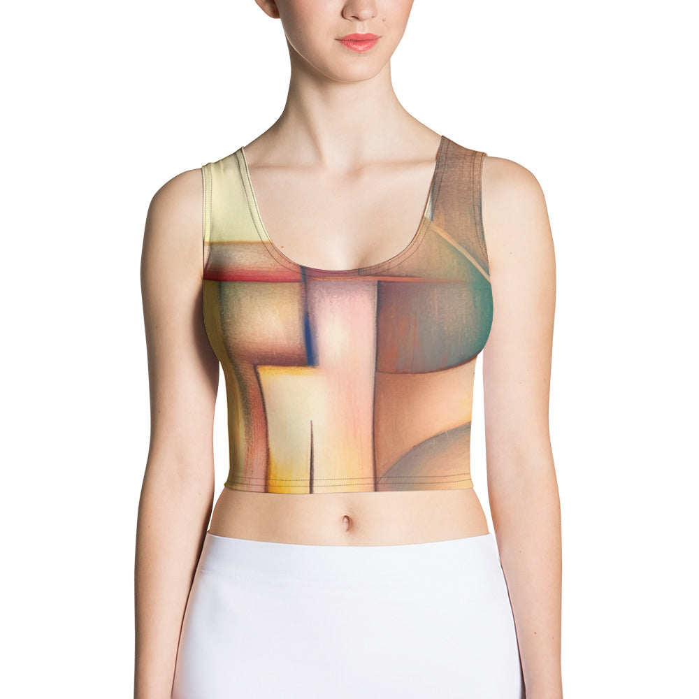 DMV 0489 Abstract Art Crop Top