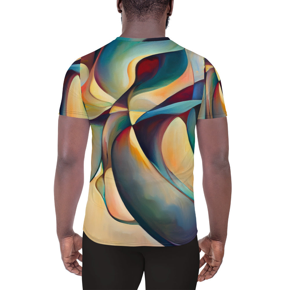DMV 0243 Abstract Art All-Over Print Men's Athletic T-shirt