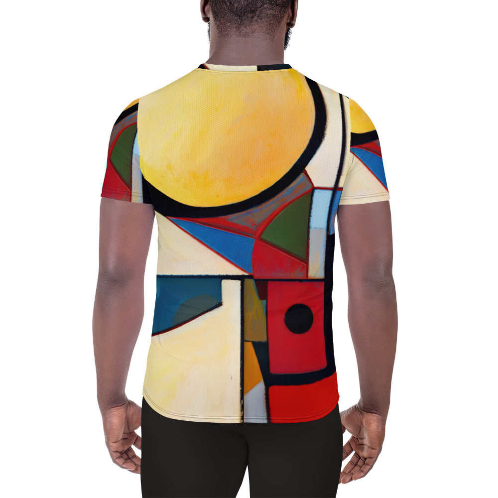 DMV 0209 Abstract Art All-Over Print Men's Athletic T-shirt