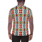 DMV 0230 Vintage Artsy All-Over Print Men's Athletic T-shirt