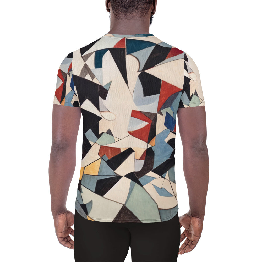 DMV 0047 Abstract Art All-Over Print Men's Athletic T-shirt