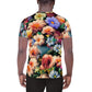 DMV 0043 Floral All-Over Print Men's Athletic T-shirt