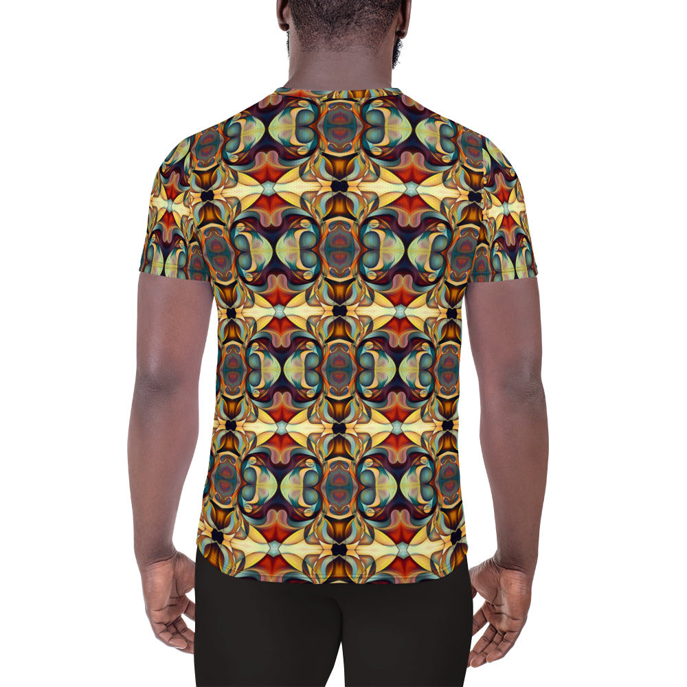 DMV 0070 Chic Boho All-Over Print Men's Athletic T-shirt