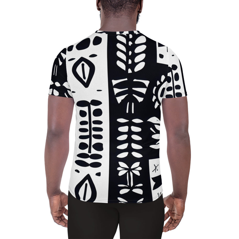 DMV 0009 Boho All-Over Print Men's Athletic T-shirt