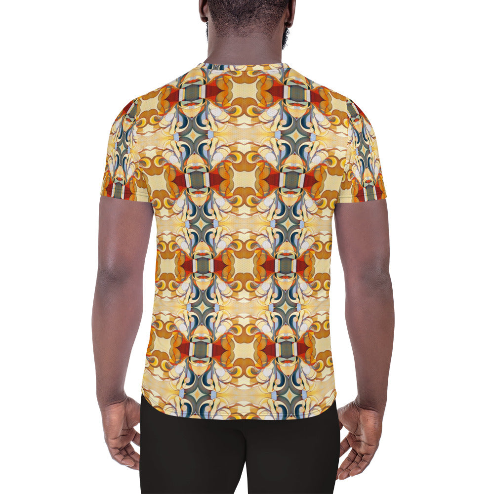 DMV 0089 Chic Boho All-Over Print Men's Athletic T-shirt