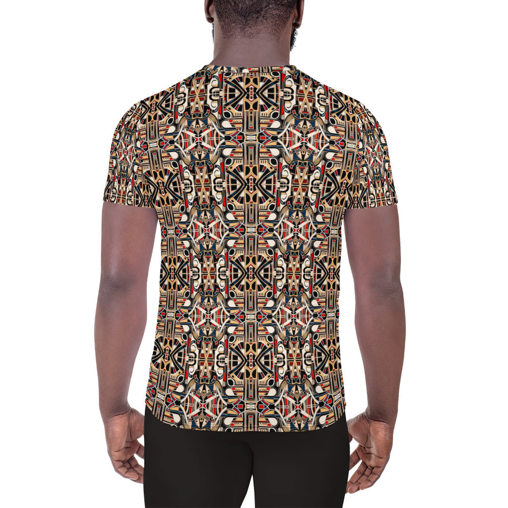 DMV 0078 Chic Boho All-Over Print Men's Athletic T-shirt