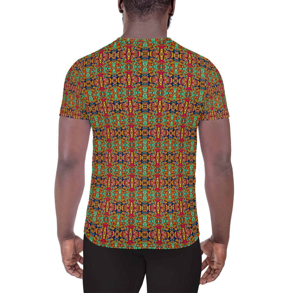 DMV 0112 Psy Artsy All-Over Print Men's Athletic T-shirt