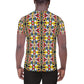 DMV 0246 Chic Boho All-Over Print Men's Athletic T-shirt