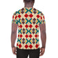 DMV 0129 Classic Boho All-Over Print Men's Athletic T-shirt