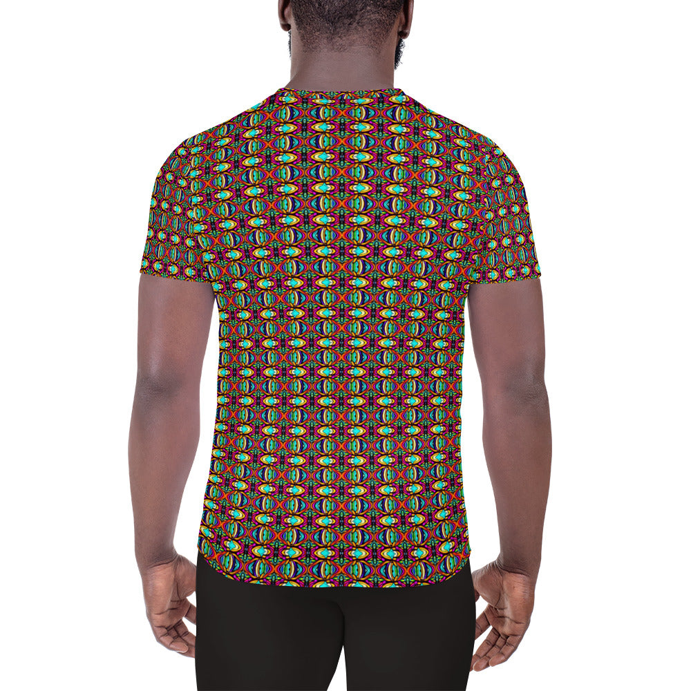 DMV 0241 Psy Artsy All-Over Print Men's Athletic T-shirt