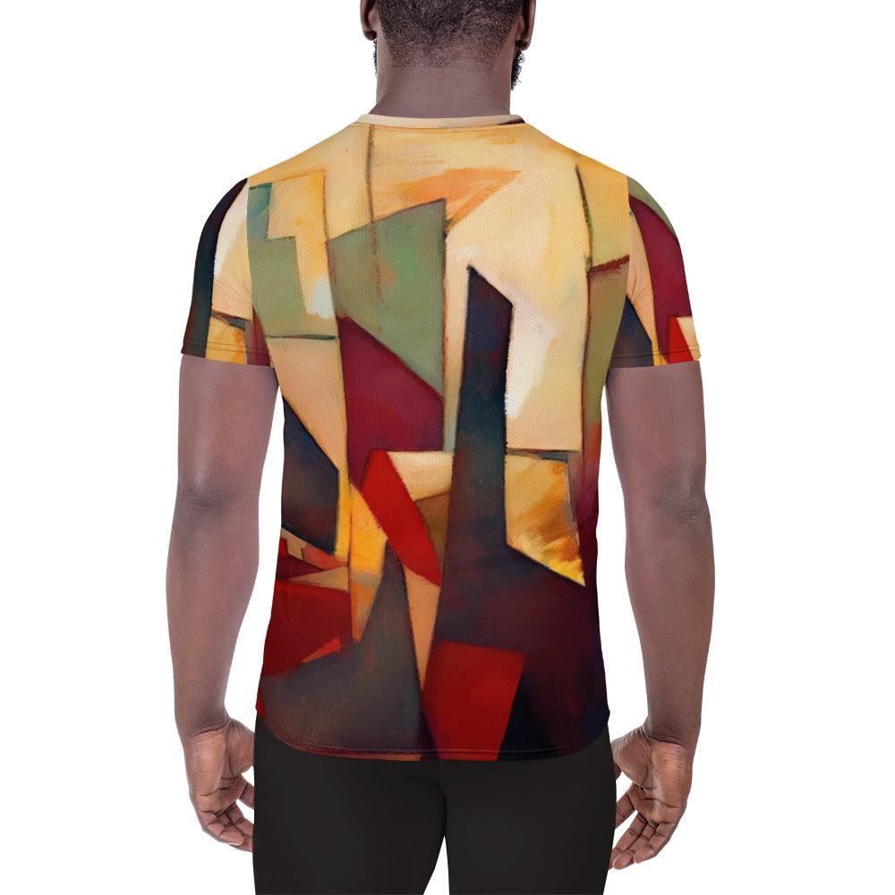 DMV 0251 Abstract Art All-Over Print Men's Athletic T-shirt