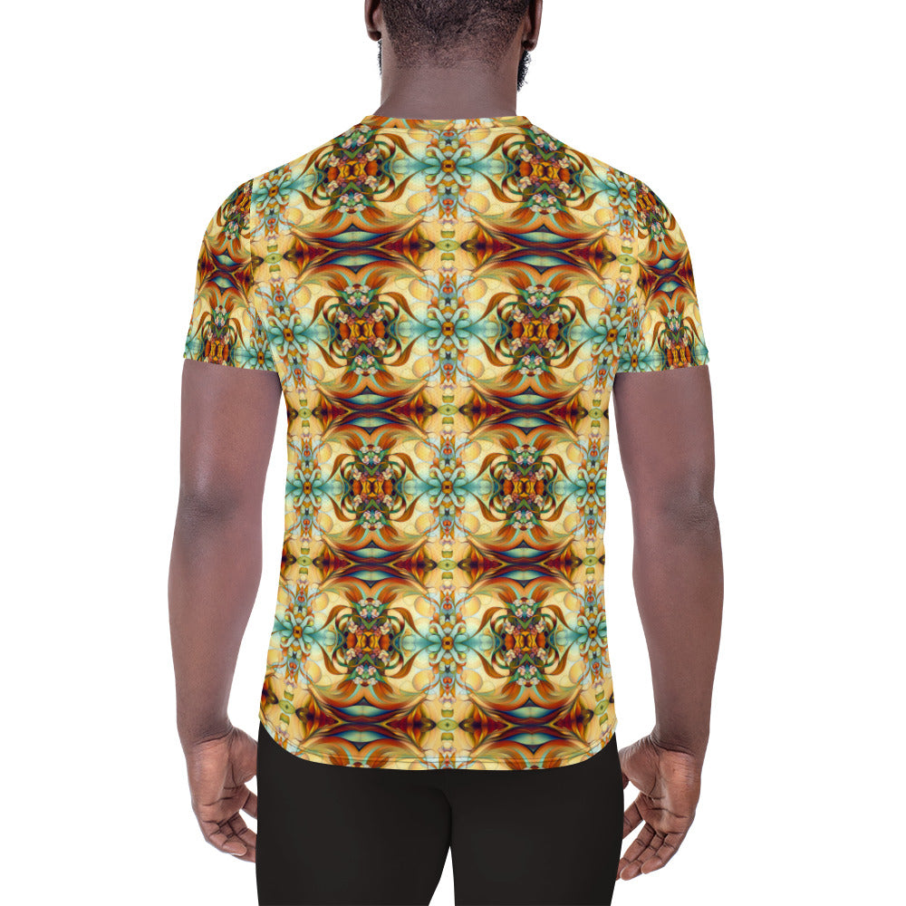 DMV 0123 Chic Boho All-Over Print Men's Athletic T-shirt