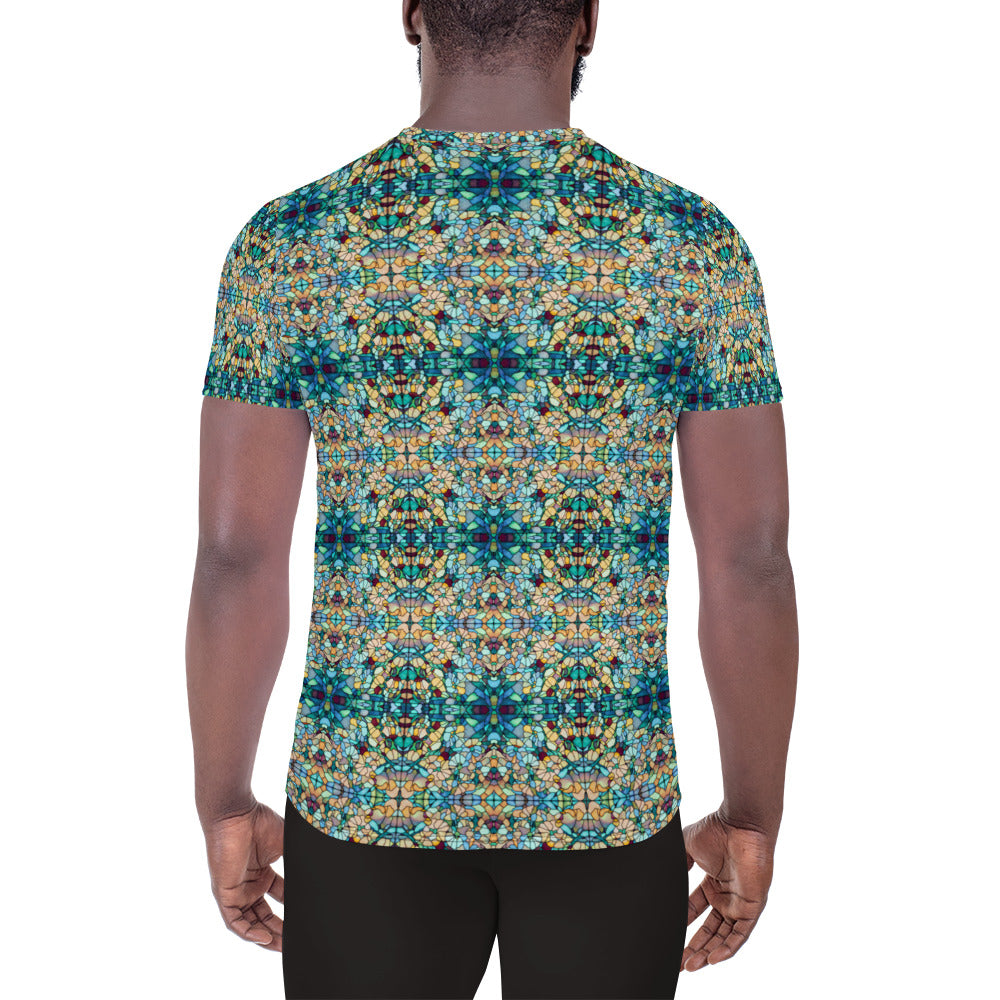 DMV 0254 Chic Boho All-Over Print Men's Athletic T-shirt