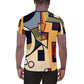 DMV 0168 Abstract Art All-Over Print Men's Athletic T-shirt