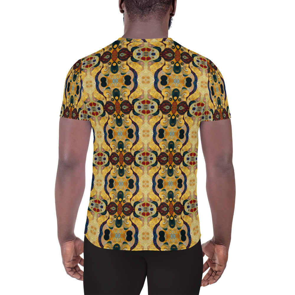 DMV 0407 Chic Boho All-Over Print Men's Athletic T-shirt