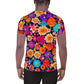 DMV 0192 Floral All-Over Print Men's Athletic T-shirt
