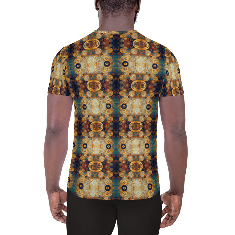 DMV 0183 Chic Boho All-Over Print Men's Athletic T-shirt