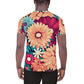 DMV 0293 Floral All-Over Print Men's Athletic T-shirt