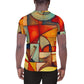 DMV 0298 Retro Art All-Over Print Men's Athletic T-shirt