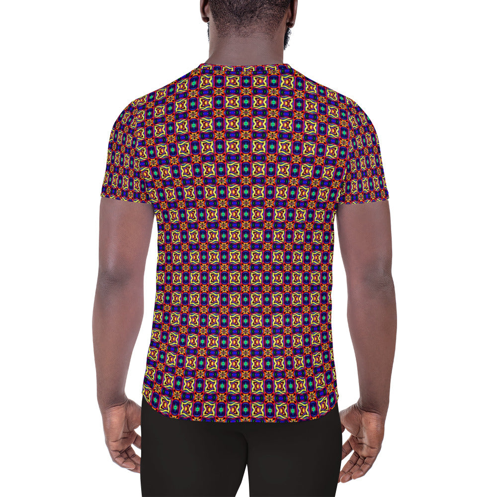 DMV 0199 Chic Boho All-Over Print Men's Athletic T-shirt