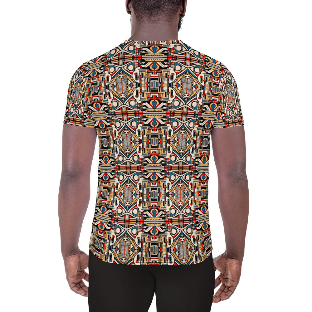 DMV 1349 Chic Boho All-Over Print Men's Athletic T-shirt