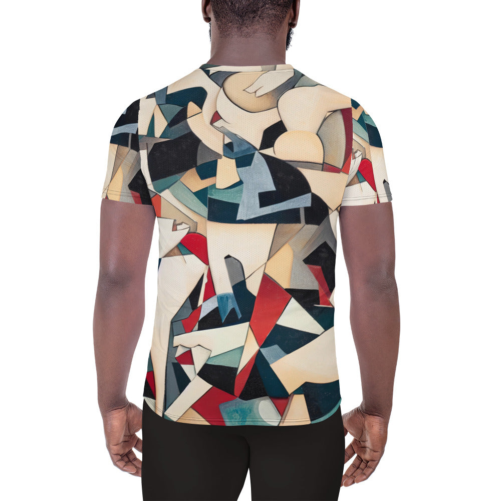 DMV 0508 Abstract Art All-Over Print Men's Athletic T-shirt