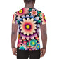 DMV 0515 Floral All-Over Print Men's Athletic T-shirt