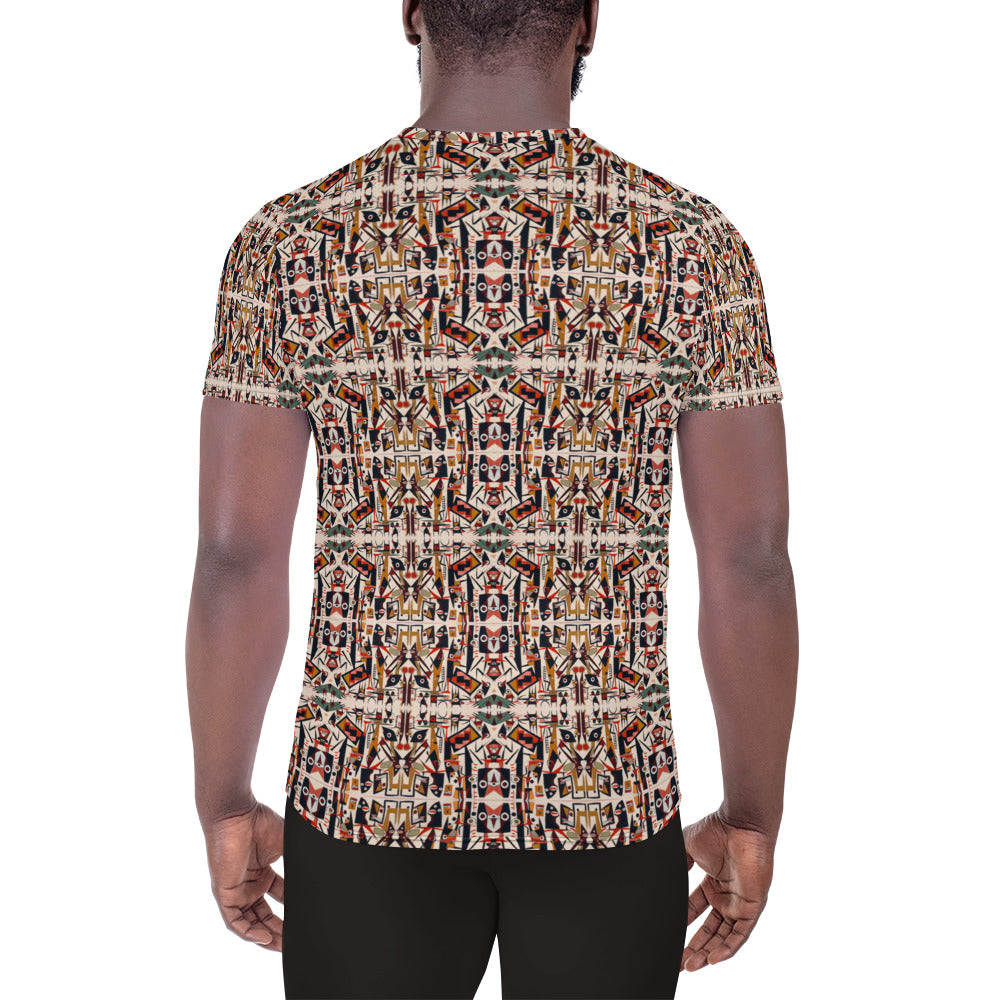 DMV 0432 Classic Boho All-Over Print Men's Athletic T-shirt