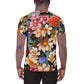 DMV 0375 Floral All-Over Print Men's Athletic T-shirt