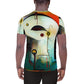 DMV 1213 Retro Art All-Over Print Men's Athletic T-shirt