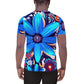 DMV 1325 Floral All-Over Print Men's Athletic T-shirt