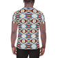 DMV 0449 Geo Boho All-Over Print Men's Athletic T-shirt