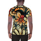 DMV 1662 Floral All-Over Print Men's Athletic T-shirt