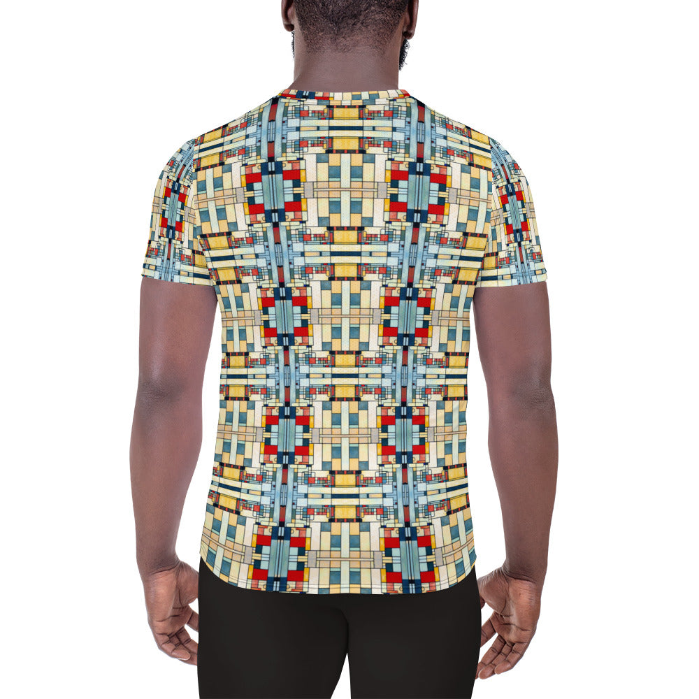 DMV 0533 Geo Boho All-Over Print Men's Athletic T-shirt