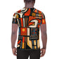 DMV 1398 Retro Art All-Over Print Men's Athletic T-shirt