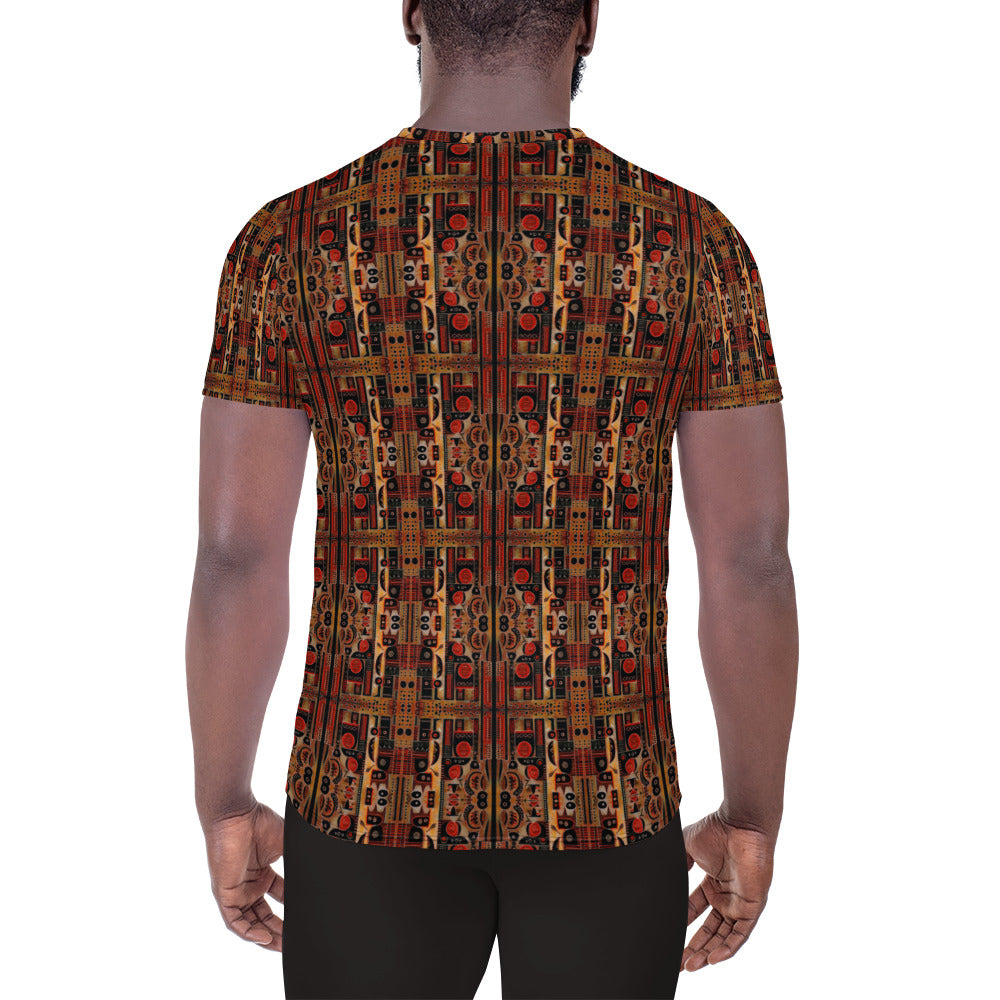 DMV 1861 Classic Boho All-Over Print Men's Athletic T-shirt