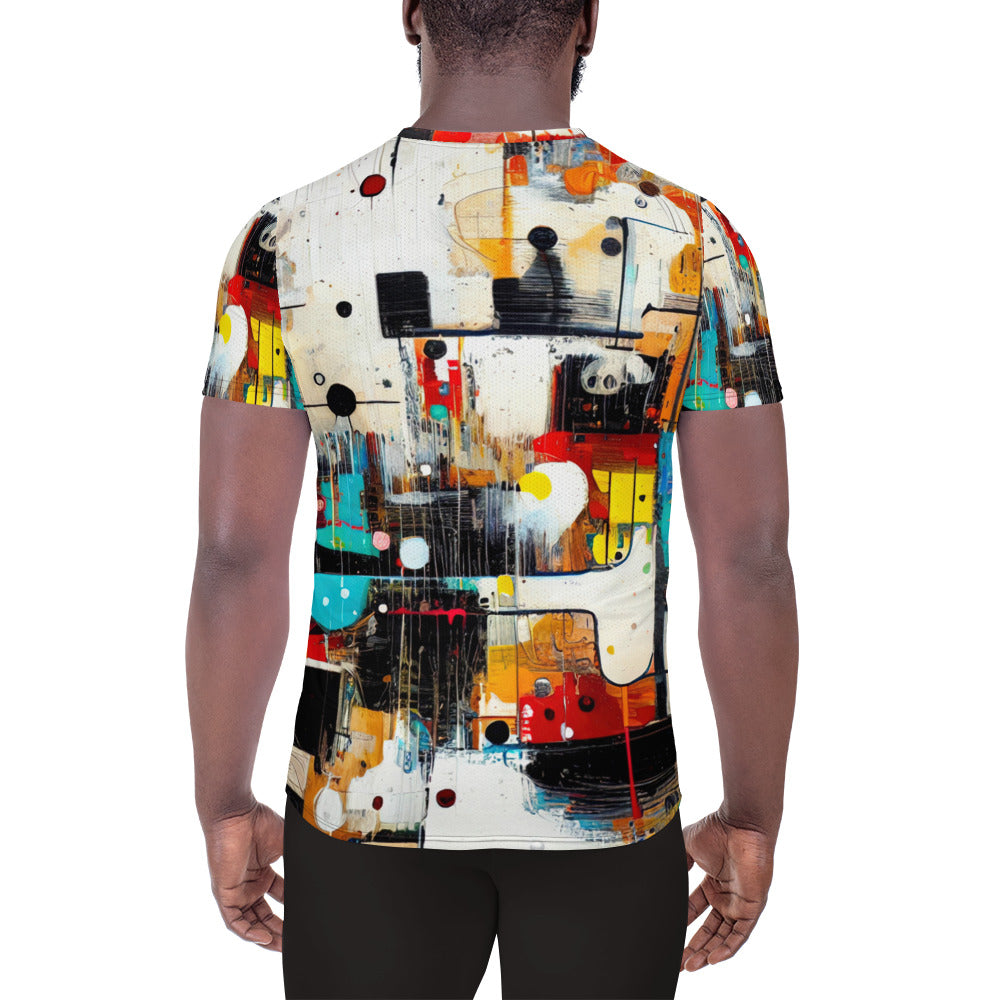 DMV 0819 Avant Garde All-Over Print Men's Athletic T-shirt