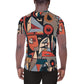 DMV 1949 Retro Art All-Over Print Men's Athletic T-shirt