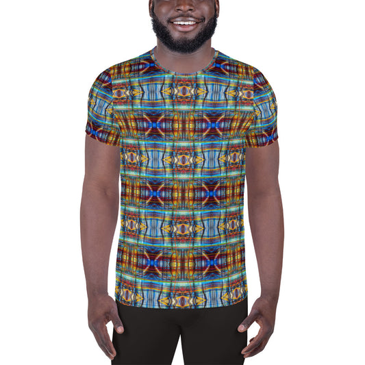 DMV 0228 Avant Garde Artsy All-Over Print Men's Athletic T-shirt