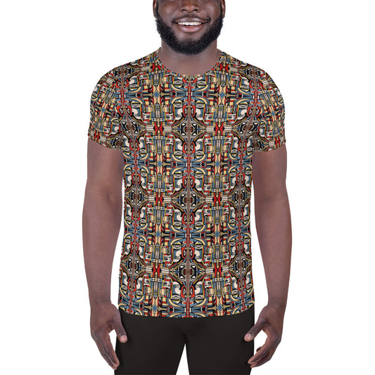 DMV 0283 Chic Boho All-Over Print Men's Athletic T-shirt