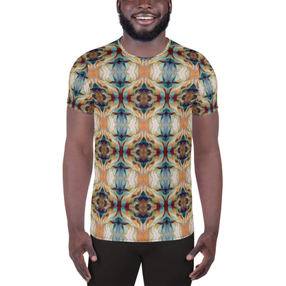 DMV 0273 Chic Boho All-Over Print Men's Athletic T-shirt