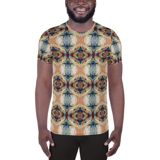 DMV 0273 Chic Boho All-Over Print Men's Athletic T-shirt