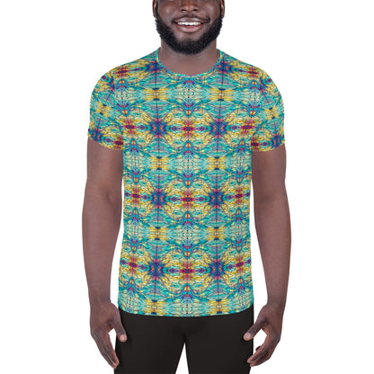 DMV 0231 Chic Boho All-Over Print Men's Athletic T-shirt