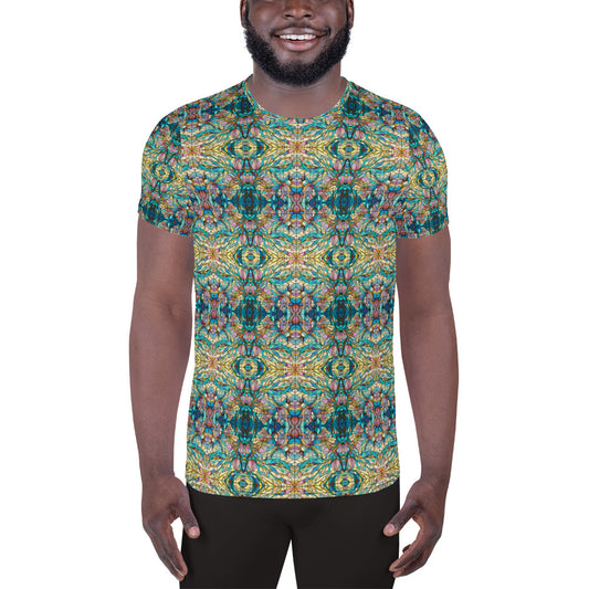 DMV 0049 Chic Boho All-Over Print Men's Athletic T-shirt