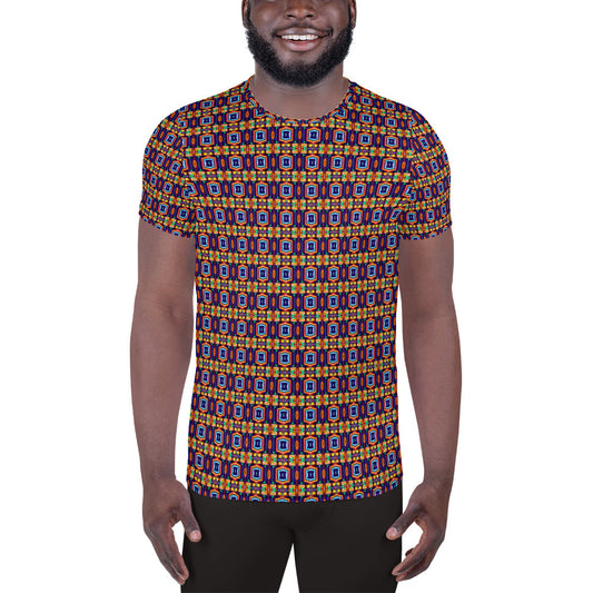 DMV 0041 Chic Boho All-Over Print Men's Athletic T-shirt