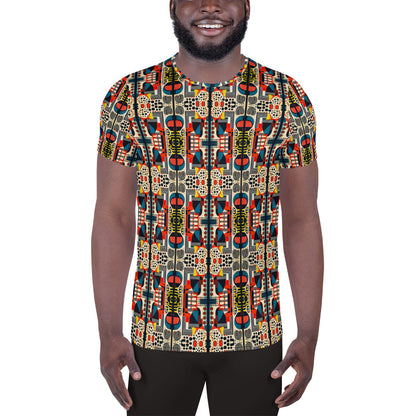 DMV 0013 Chic Boho All-Over Print Men's Athletic T-shirt