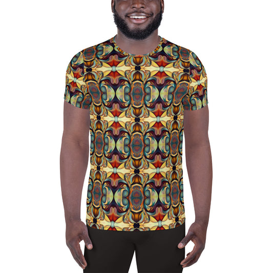 DMV 0070 Chic Boho All-Over Print Men's Athletic T-shirt